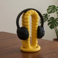 thumbnail image 3 of KGJQ 3D Printed Headphone Stand, Minimalist Gaming Headset Stand, Headphone Display Stand, Unique Decorative Desk Accessory for Home Office, 3 of 7