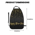 thumbnail image 2 of Pofeuu Happy New Year Print 2 Pack PU Leather Kick Mat Back Seat Protector, Universal Car Seat Back Organizer, Waterproof Backseat Protector For Most Car, 2 of 8