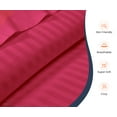 thumbnail image 3 of SGI Bedding Egyptian Cotton Top Split Sheet Set Stripe Adjustable Bed 32" Split Head King 600 TC 15" Deep Hot Pink, 3 of 9