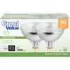 Great Value Halogen ES 70W PAR 38 Light Bulbs, 2pk