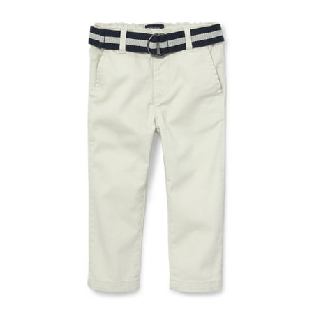 The Children's Place Belted Flat Front Skinny Chino Pant (Baby Boys & Toddler
