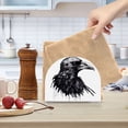 thumbnail image 6 of Bird Head Black Napkin Holder for Table Clear Napkin Stand Paper Holder Acrylic Organizer Dispenser Napkins for Dinner Kitchen Restaurant Room, 6 of 8