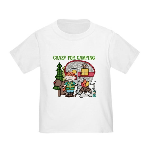 CafePress - Boy Crazy For Camping Toddler T Shirt - Cute Toddler T-Shirt, 100% Cotton