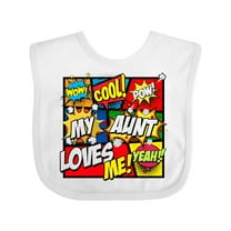 Inktastic My Aunt Love Me Boys or Girls Baby Bib