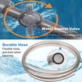 thumbnail image 6 of Hot Tub Vacuum Manual Cordless Spa Vac - Inflatable Hot Tub Cleaner with Constant Suction, Spa Wand Pool Vacuum, 10FT Handheld Flexible Hose with 3 Adjustable Heads for Dirt, Grass, Debris (Gray), 6 of 15