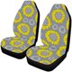 thumbnail image 1 of ABPHQTO Juego de 2 fundas para asientos de coche Sunflower Universal Auto Asientos delanteros Protector para coche, SUV sedán, camión, 1 of 3