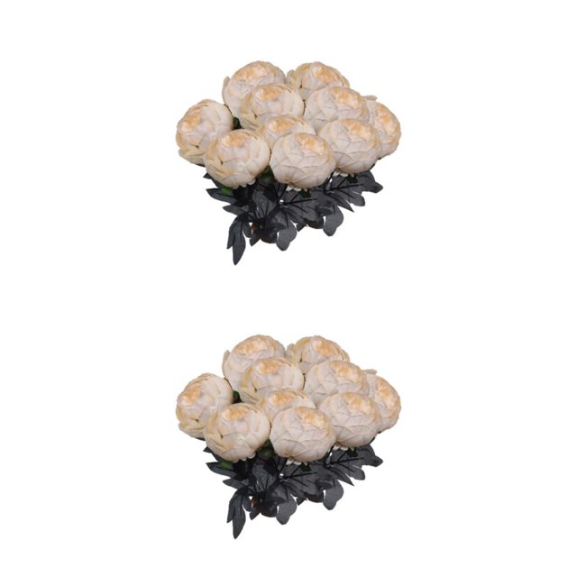 Bearachild Flores artificiales de 10 piezas: bajo mantenimiento y durabilidad duradera Flores falsas elegantes Type8 NO8