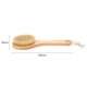 thumbnail image 2 of Cepillo de baño suave de cerdas naturales de madera ovalada spa masaje de ducha masa de ducha depurador, 2 of 9