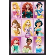 Disney Princess - Grid Wall Poster, 22.375" x 34", Framed
