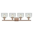 thumbnail image 2 of Innovations Lighting  Ballston Urban Bell - 4 Light 38" Bath Vanity Light Antique Copper Finish/Clear, 2 of 5