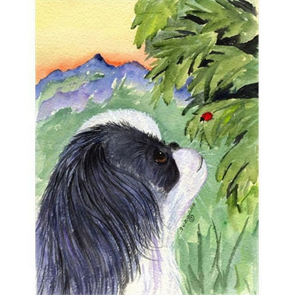 Japanese Chin Flag - Garden Size, 11 x 15 in.