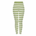 thumbnail image 3 of Feancey Women's Striped Halloween Leggings Buttery Soft Stretch Yoga Pants Tummy Control High Waist Workout Tights Holiday Casual Party Leggings Army Green XL, 3 of 10