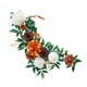 thumbnail image 5 of Flores artificiales, rosas, guirnalda floral, decoración de pasillo, respaldo de silla, flores artificiales, arco de boda, flores para banco de boda, naranja, 5 of 8