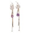 thumbnail image 2 of HomeKingdee 1 Pc Multicolor Zircon Ball Tassel Drop Earrings - Long Sparkling Elegant Nickel-Free Metal Earrings for Women Gift Ideas, 2 of 5