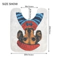 thumbnail image 5 of Yayeee Bath Rug for Bathroom Floor Non Slip Rectangle Fluffy Soft Absorbent Mat, 16"x24", Cute Dog Artist, 5 of 7