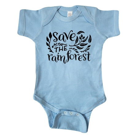 

Inktastic Save the Rainforest with Leaves Gift Baby Boy or Baby Girl Bodysuit