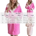 thumbnail image 3 of YanHoo Women's Plush Fleece Robe Soft Warm Bathrobe with Belted Fluffy Cozy Spa Robes Winter Nightgown Bathrobes, 3 of 7