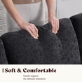 thumbnail image 5 of Papajet 3 Seater Sofa with Deep Seat, 74.8" Modern Fabric Couch for Living Room, Full Metal Support, Pet-Friendly Comfy Sofa, Grey Chenille, 5 of 9