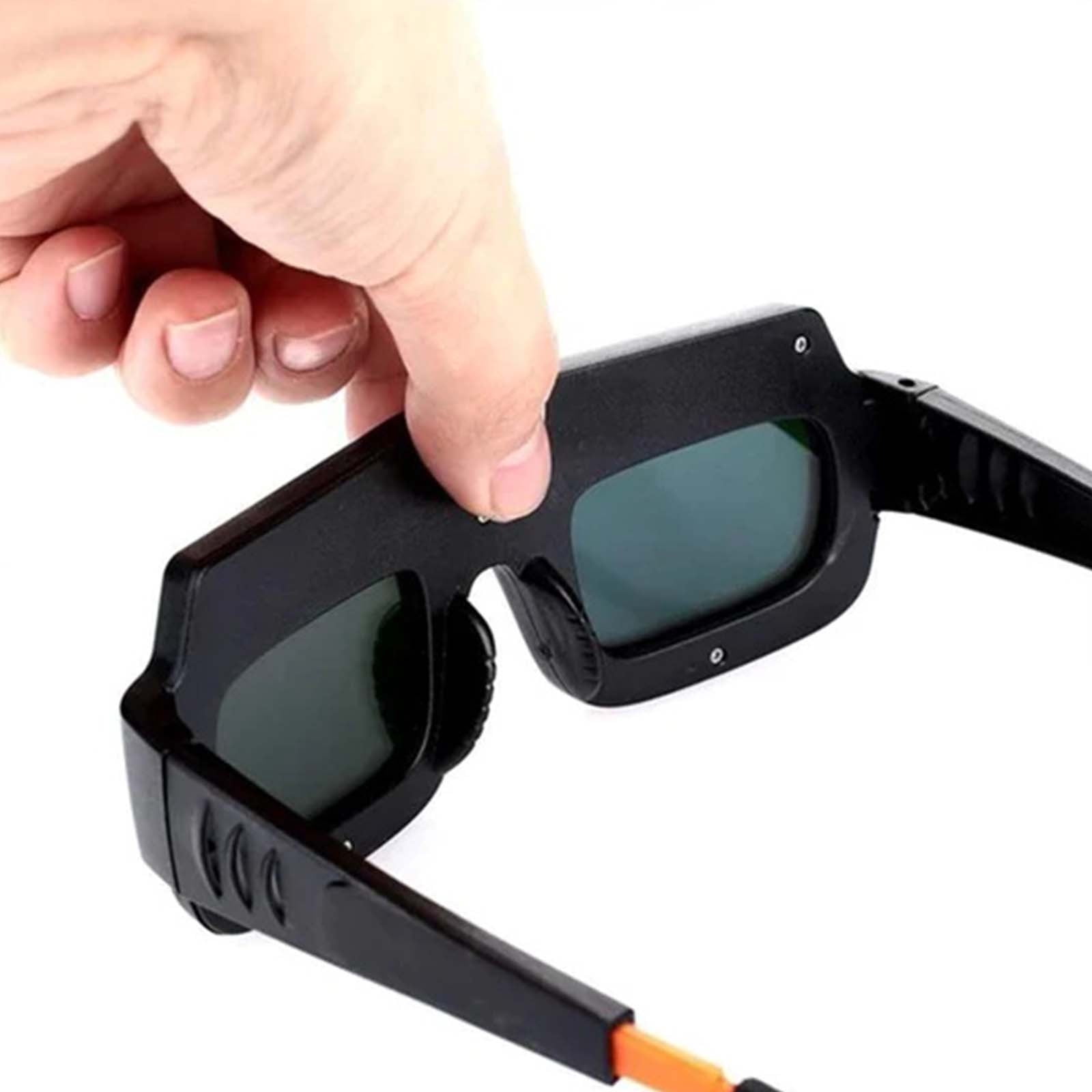 Yunuuuoa 5 Packs Auto-Darkening Welding Goggles with Adjustable Headgear, Professional Solar-Powered Lens for Arc Welding Grinding Cutting, UV/IR Protection Safety Glasses