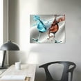 thumbnail image 4 of JRXY Wall Art Decor Large Canvas Print Picture Abstract Red Wine Glassl Blue and Red Wine Cup Painting Artwork for Dining Room Kitchen Home Decor Stretched and Framed Ready to Hang picture 1, 4 of 5