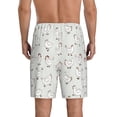 thumbnail image 2 of Balery Funny Chicken Men's Cotton Knit Pajama Shorts Waistband & Pockets,Short Pajama Pants-Medium, 2 of 8