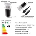 thumbnail image 4 of Maoww Solar LED Deck Light Waterproof LED Plinth Deck Light Kit for Garden Yard Steps Stair Patio Floor, 4 of 6