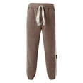 thumbnail image 4 of Vedolay Mens Lounge Pants Pocket Loose Pants Solid Trousers Long Pant Coffee,2XL, 4 of 5