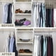 thumbnail image 2 of MORALVE Perchas para armario que ahorran espacio – Paquete de 4 organizadores de camisas de madera de haya europea con gancho giratorio de 360° – Perchas plegables para ahorrar espacio y organizar el, 2 of 5