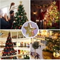 thumbnail image 3 of Star Christmas Tree Topper Lighted with Built-in Rotating Magic Ball, LED Treetop Projector for Crown Christmas Tree, Holiday/Winter Home Wonderland Party Ornament, Gold, 3 of 7