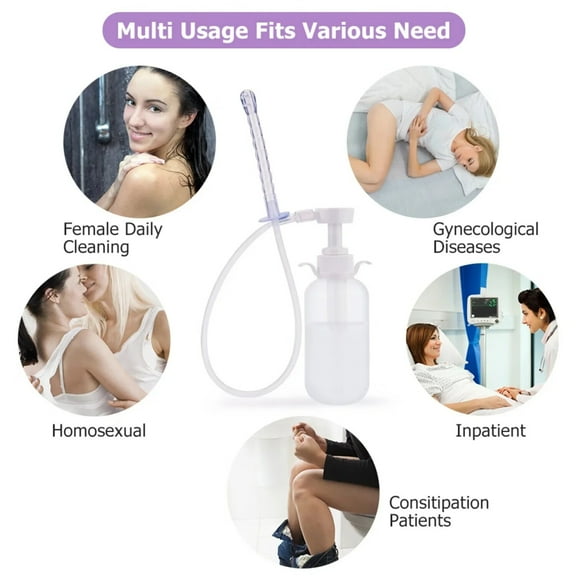 Vaginal Cleaner,Medical Reusable Anal Douche Enema Tool,Vagina Irrigator,Ass Anal Cleaning Syringe,Female Vagina Washer