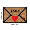 thumbnail image 3 of zhangmingg Valentine's Day Heart Shaped Envelope Decorative Area Rug Soft Floor Mat for Bedroom Living Room, 3 of 6