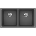 thumbnail image 4 of Elkay Quartz Classic 33" x 18-1/2" x 9-1/2", Equal Double Bowl Undermount Sink, Dusk Gray Dusk Gray, 4 of 7