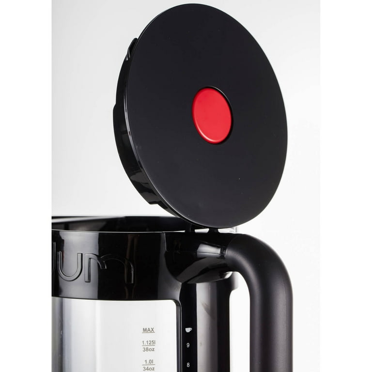 Bodum Bistro Electric Water Kettle, Double Wall with Temperature Control, 1.1 L, 37 oz Black