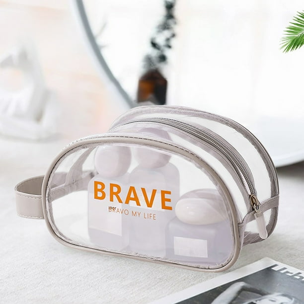 Bolsa impermeable de playa con separación seca y húmeda - Bolsa de baño transparente para gafas, bañadores y artículos de aseo - Organizador de imprescindibles para piscina y playa