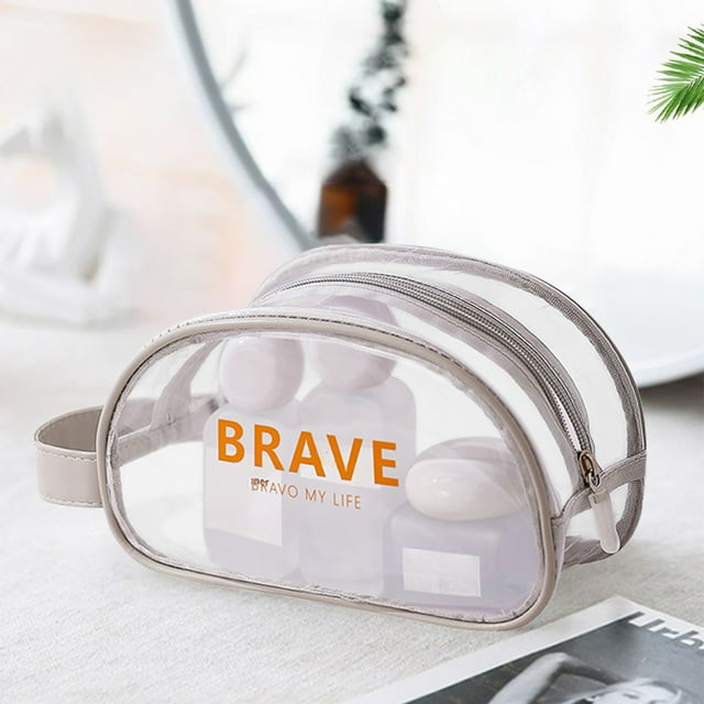 Sac de Plage Imperméable Transparent, Sac de Rangement à Séparation Sec et Humide, pour Lunettes et Maillots de Bain, Léger, Durable, Design Élégant, pour Sorties à la Plage, Voyage, Accessoires de Natation, Multi-Usage, Akmoler