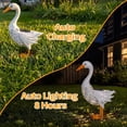 thumbnail image 6 of Hotyverty Clearance Solar Porch Goose Statue Lawn Goose Outdoor , Metal Garden Goose with Solar Light for Lawn Yard Backyard, Front Porch Goose for Garden Decoration, 6 of 10