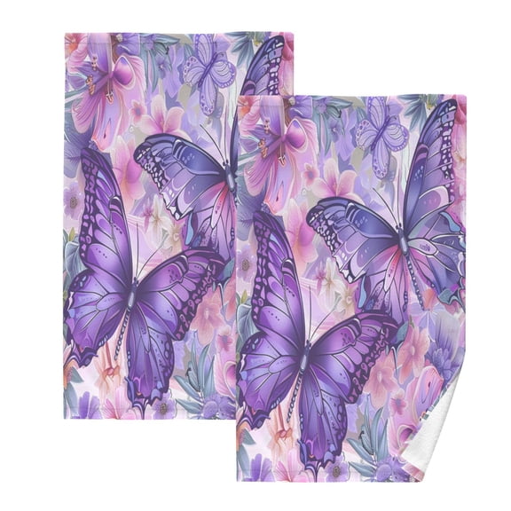 BZSMCE Face Towel Hand Towel Bath Towel Cotton Bath Towel Sets Hand Bath Towels Fashion Floral Fantasia Of Flight Pattern