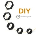 thumbnail image 4 of Hexagon Floating Shelves 5 Different Sizes Honeycomb Shelves for Wall, Black, 4 of 8