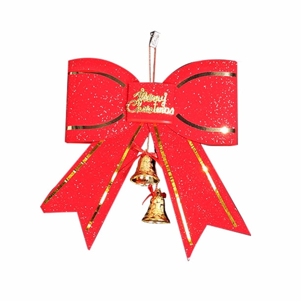 Adornos para árbol de Navidad, pequeños adornos navideños para el hogar, colgantes con decoración para árbol de Navidad (estilo nudo de lazo de 1,13 cm de ancho) Sailing Electrónica