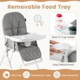 thumbnail image 4 of Trona HONEY JOY plegable para bebés con bandeja y reposapiés, 4 of 9