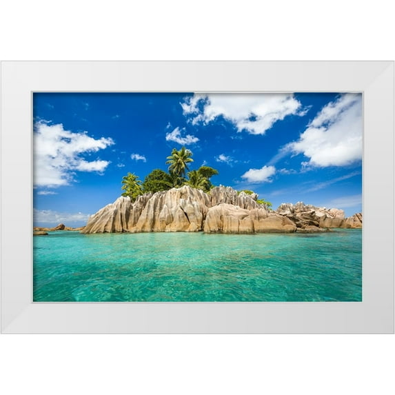 Dmowski, Bartosz 18x13 White Modern Wood Framed Museum Art Print Titled - Dream Island
