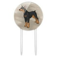 thumbnail image 1 of Acrylic Doberman Pinscher Dog Pet Cake Topper Party Decoration for Wedding Anniversary Birthday Graduation, 1 of 6