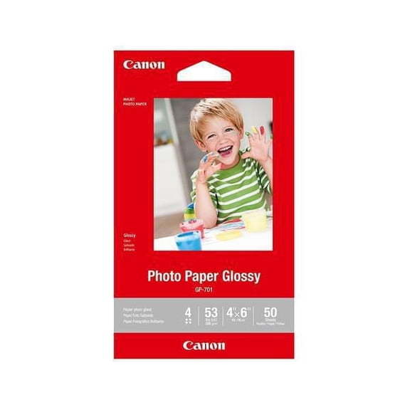 Canon - Papier photo lustré GP-701, 4 po x 6 po, paq./100 feuilles
