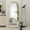 GLSLAND Full Length Mirror Arch Standing Floor Mirror, 58"x18" Arched