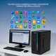 thumbnail image 4 of Computadora Escritorio Completa Xtreme PC Gaming Intel N100 16GB SSD 500GB Monitor 23.8 75Hz WIFI Black ideal para punto de venta, trabajo administrativo y uso diario, 4 of 6