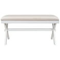 thumbnail image 4 of Enyopro Upholstered Bench, Beige and White, 4 of 9