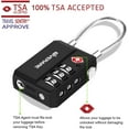 thumbnail image 4 of 2 Pack TSA Approved Travel Luggage Locks, Cable Combination Lock 3-Digit, Keyless Suitcase Padlocks, Weatherproof Padlock for Locker, Golf Bag, Gun Case, Backpack, Anti Theft, Easy Read Dials-Black, 4 of 7