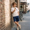 thumbnail image 2 of NIPAXO Boys T-Shirt Sailboat Print Cotton Blend Short Sleeve Nautical Graphic Tee for Boys, White, Sizes 4-5Y, 2 of 6