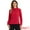 Red, variant on DARING DIVA Chiffon Blouse for Women's Long Sleeve Work Shirt S White