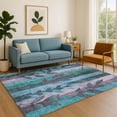 thumbnail image 7 of Addison Rugs Mayfield Premium Machine Washable Transitional Floral Denim Rectangle Rug, 9' x 12', 7 of 7